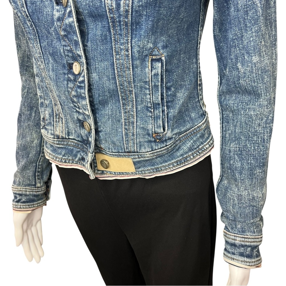 Pilcro and the Letterpress Anthropologie Blue Jean Jacket XS - Picture 3 of 8
